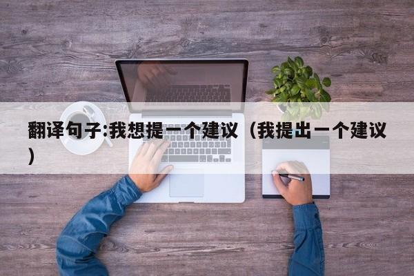 翻译句子:我想提一个建议（我提出一个建议）