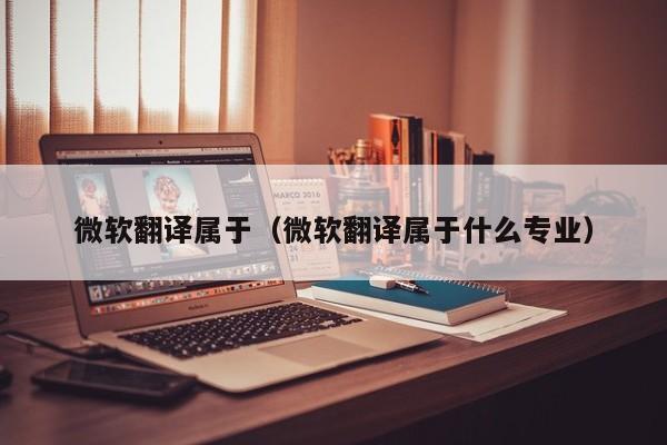 微软翻译属于（微软翻译属于什么专业）